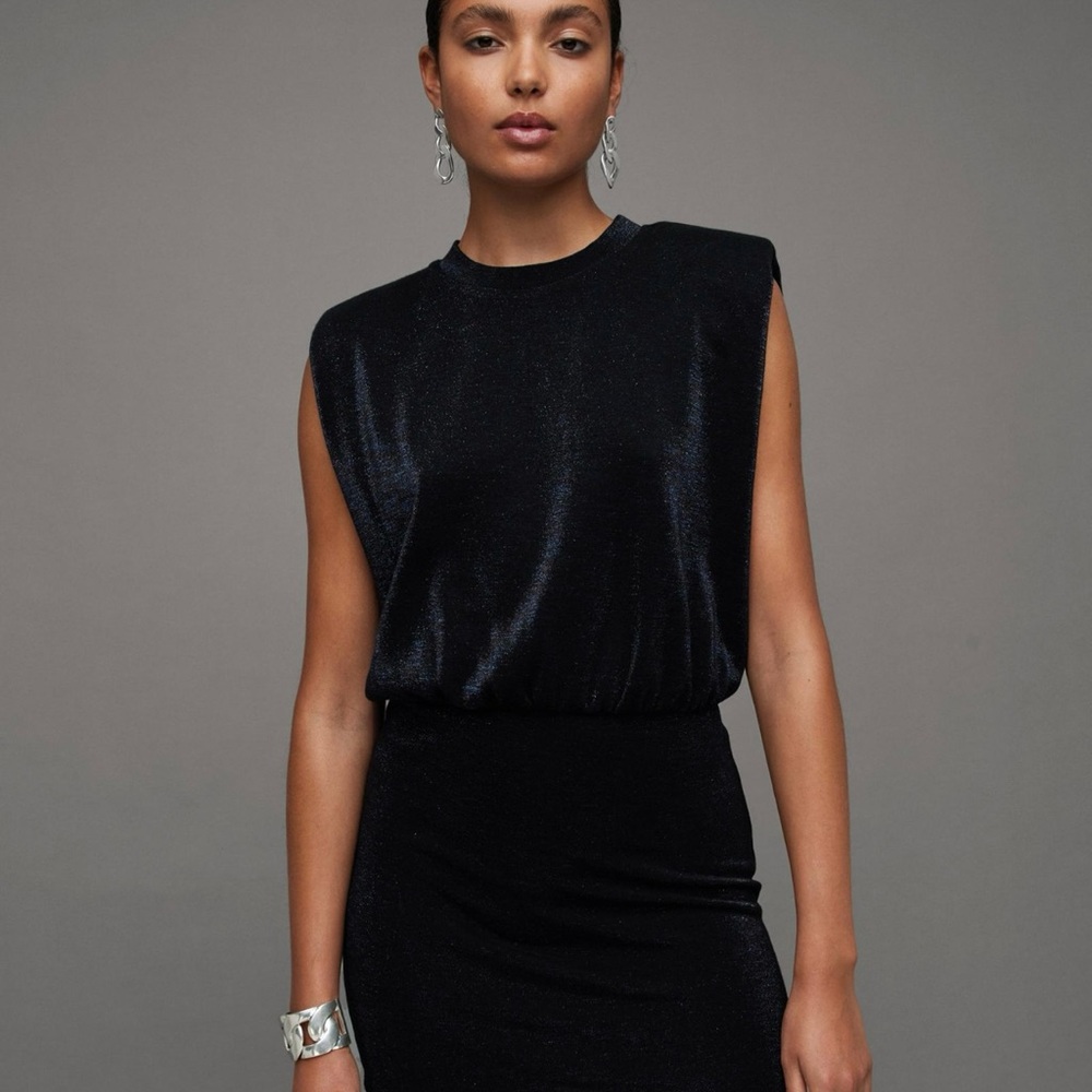 All Saints Black Mini Dress